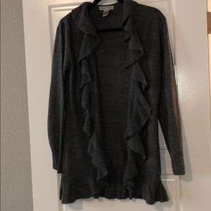 Ruffled cardigan